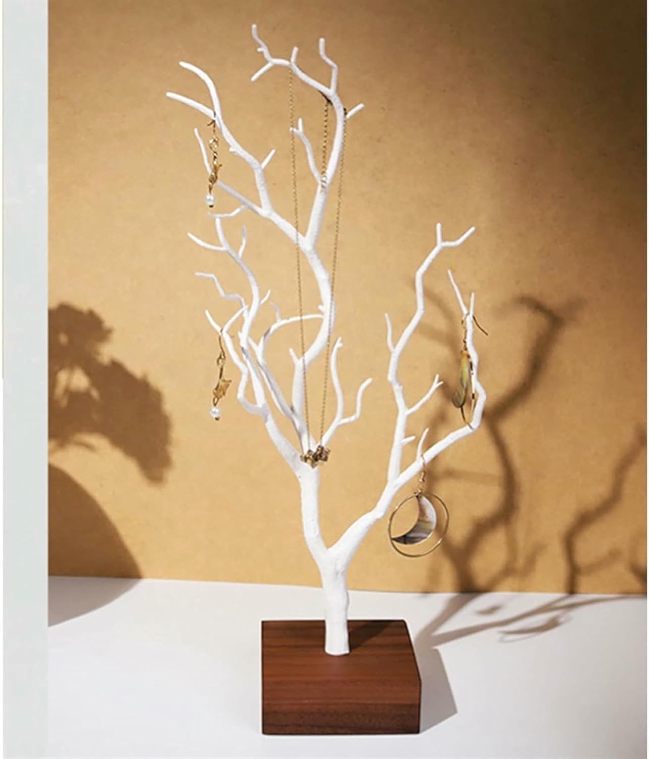 Antler-Shaped Jewelry Display Stand for Earrings and Necklaces