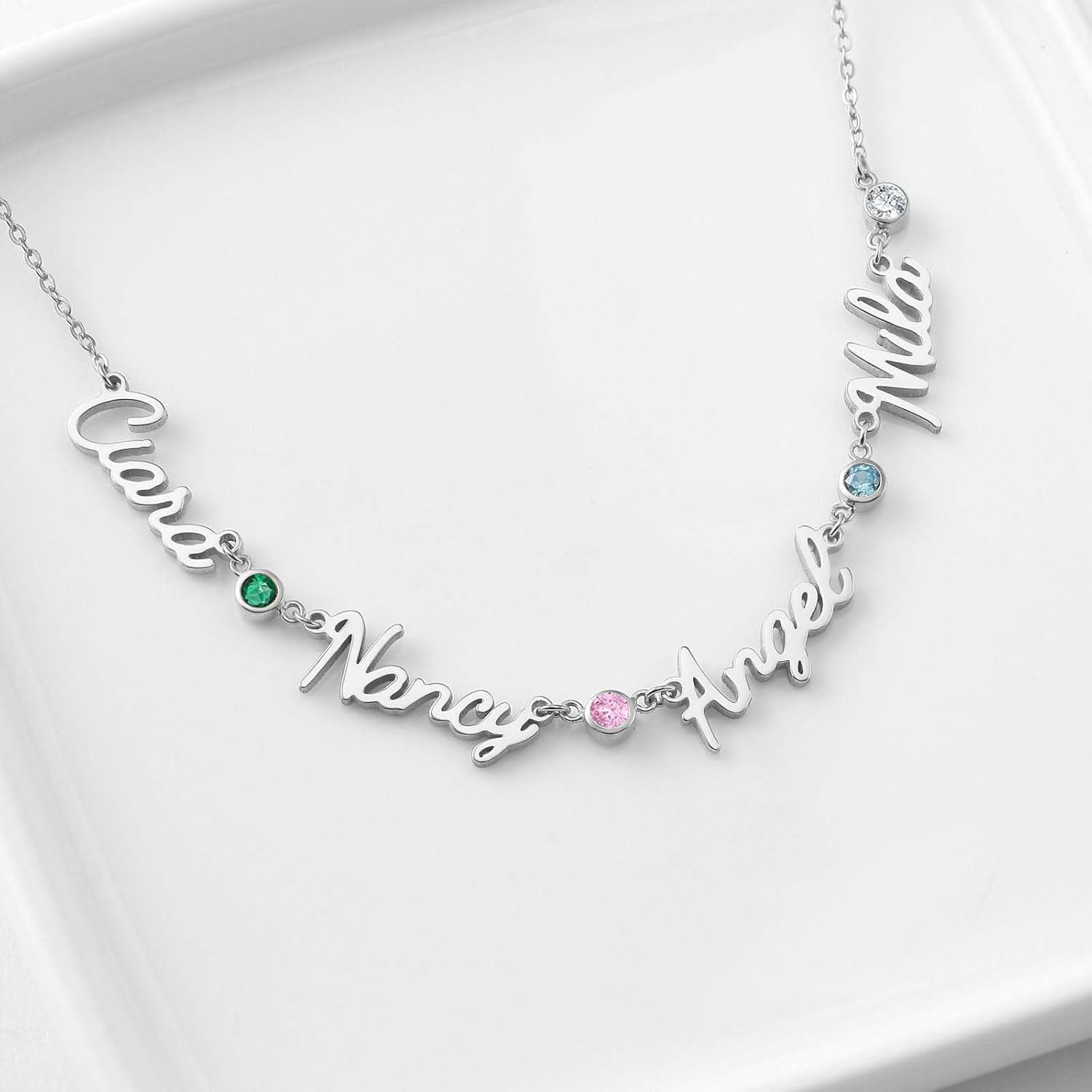 Custom Name Necklace Personalized 925 Sterling Silver