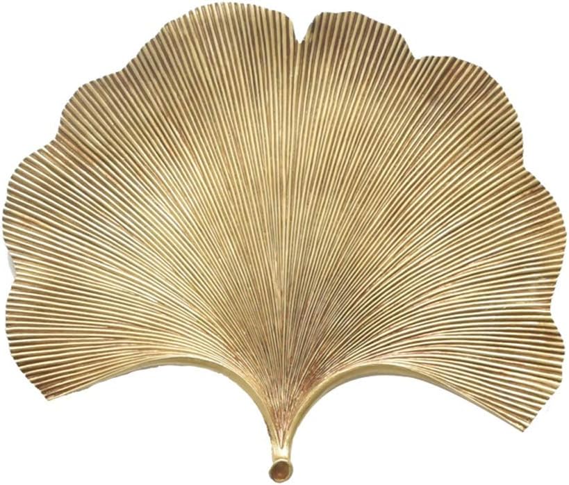 Gold Leaf Key Tray Resin Storage Decor