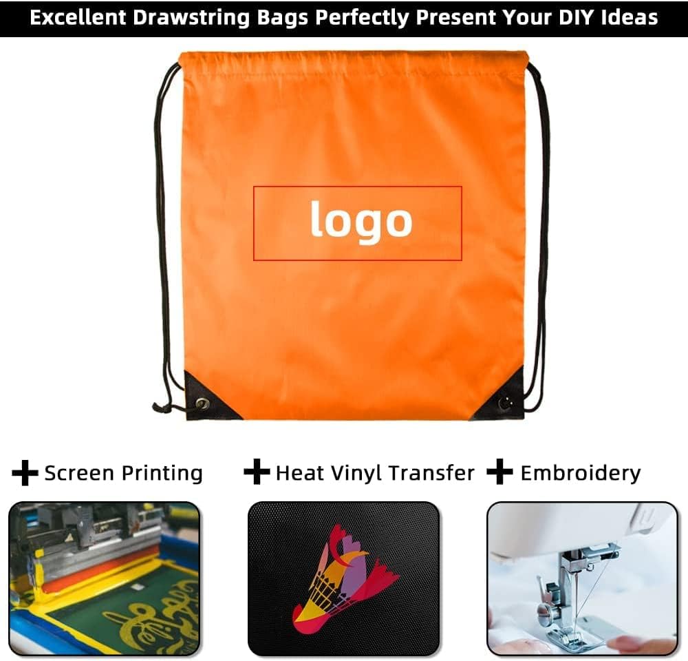 GoodtoU Drawstring Backpacks 100 Pcs 10 Colors