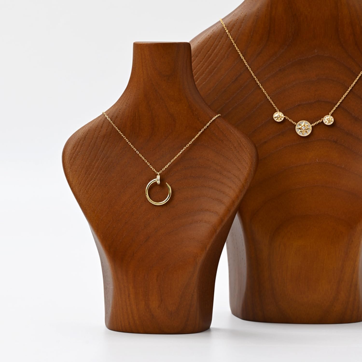 Woodten Solid Wood Jewelry Display Stand for Necklaces