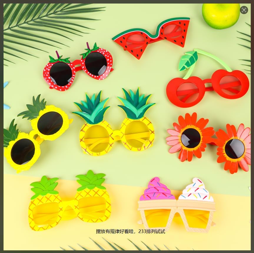 8PCS Summer Party Sunglasses with Novelty Designs