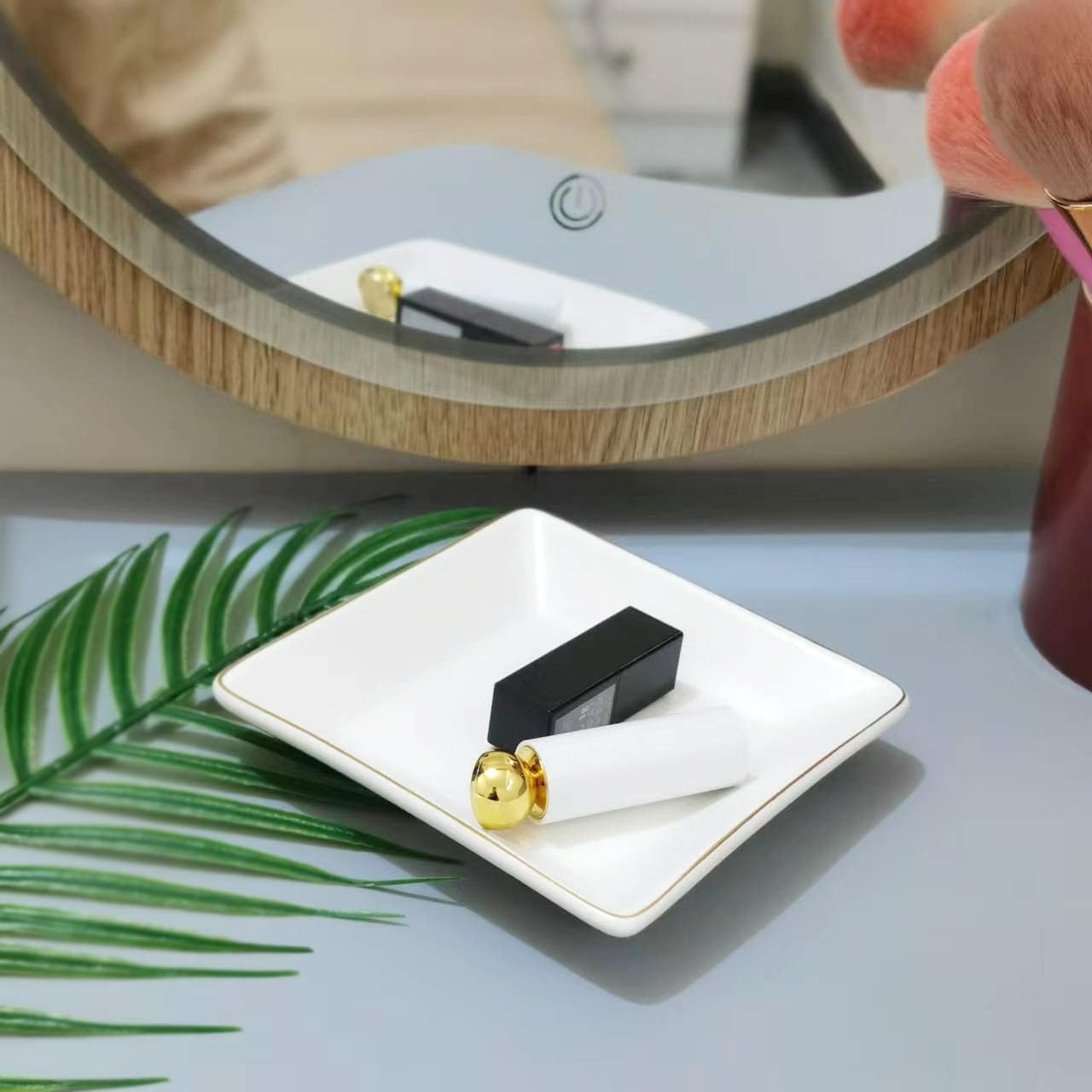 HANKOR Ceramic Jewelry Dish Tray 47 Inch White