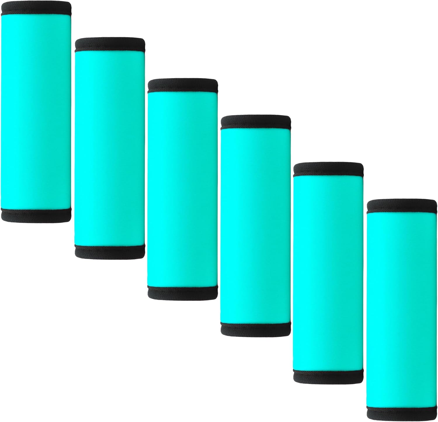 BAGSWEET Luggage Handle Wrap 6 Pack - Aqua
