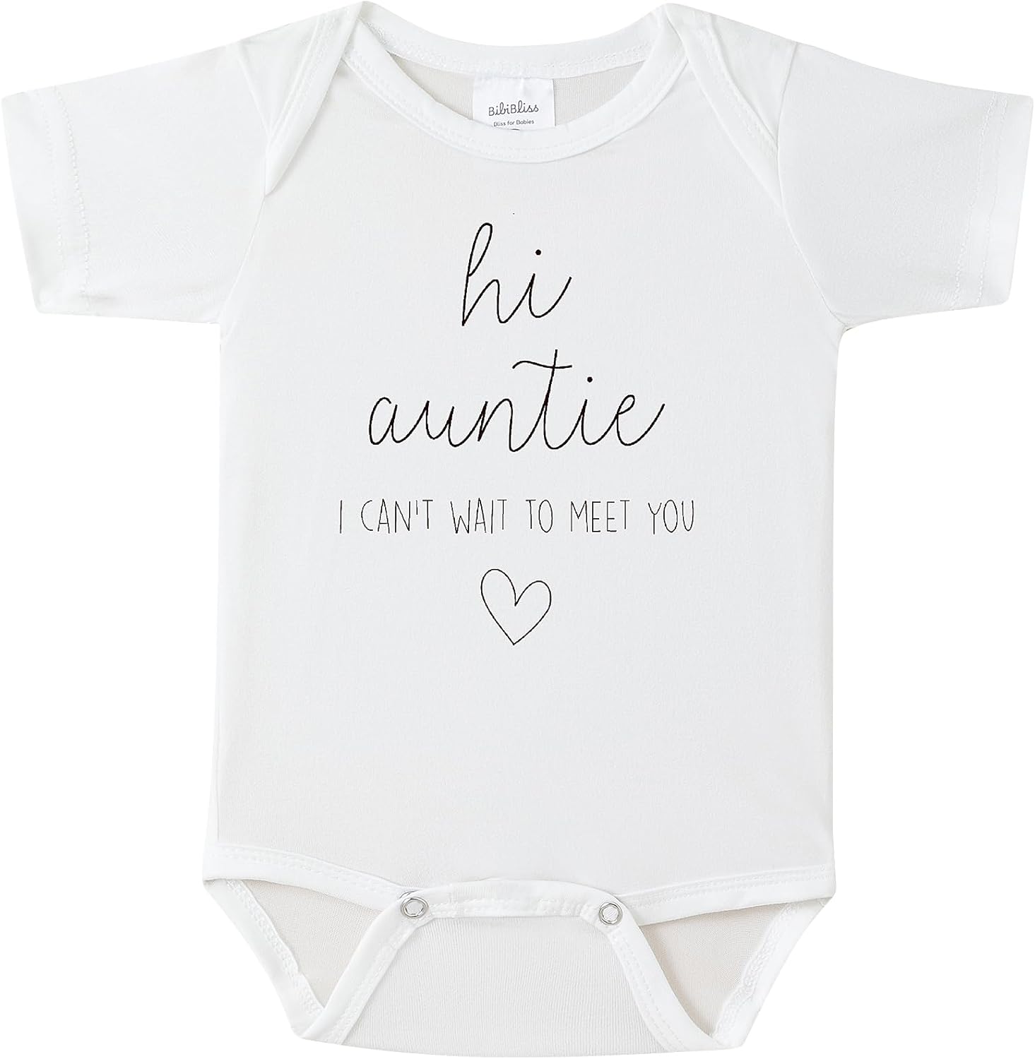 Hi Auntie I Cant Wait To Meet You Baby Announcement Onesie