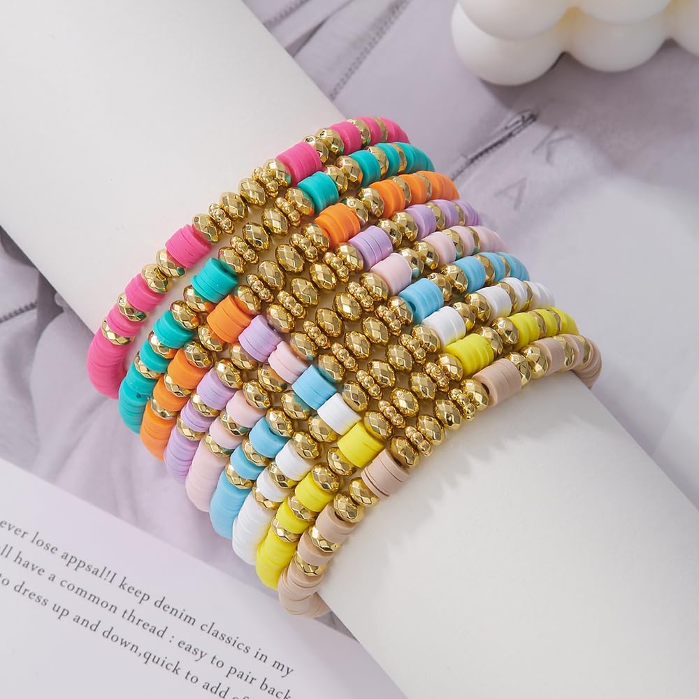 Boho Stackable Beads Bracelets for Women Surfer Style