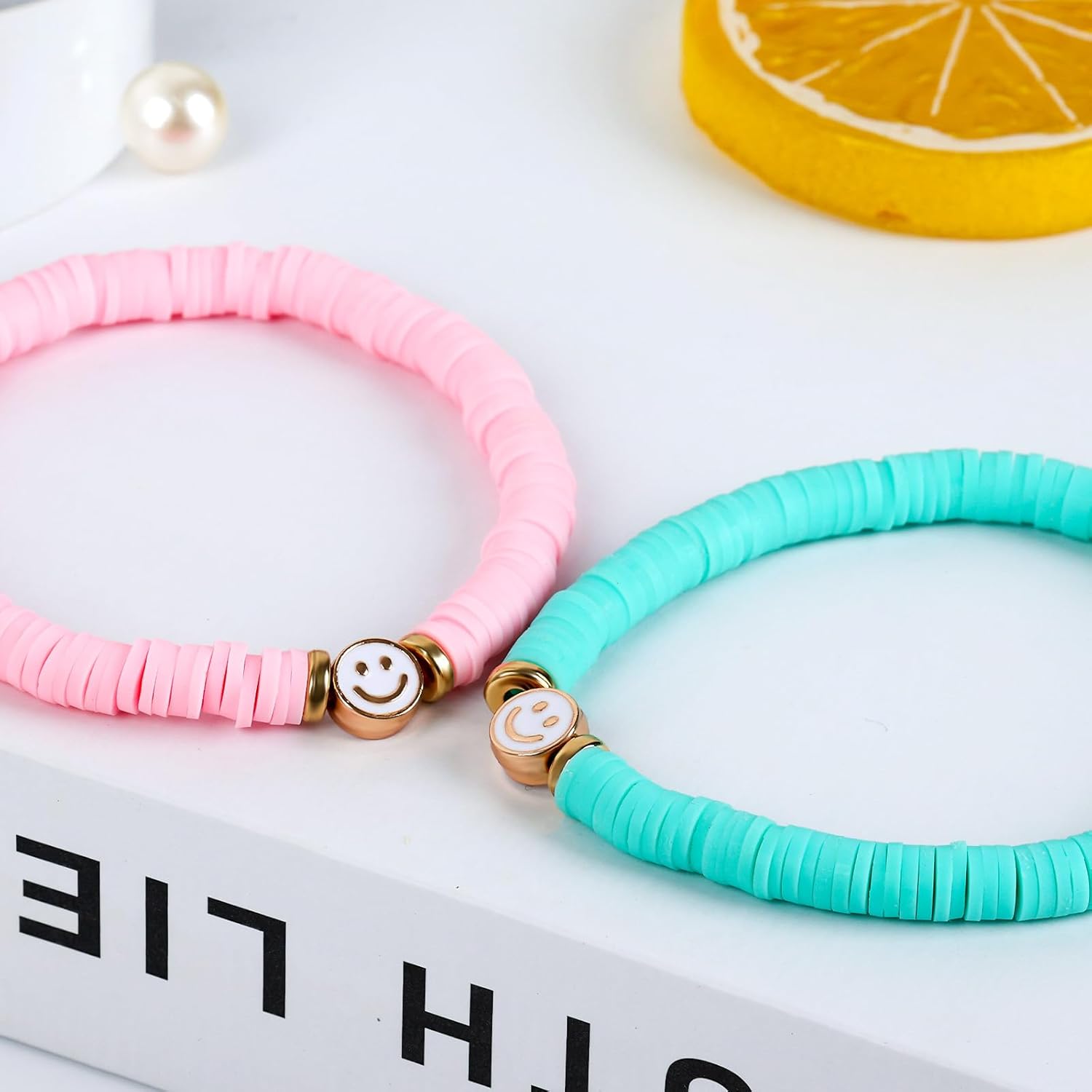 Colorful Stackable Beaded Bracelets for Girls