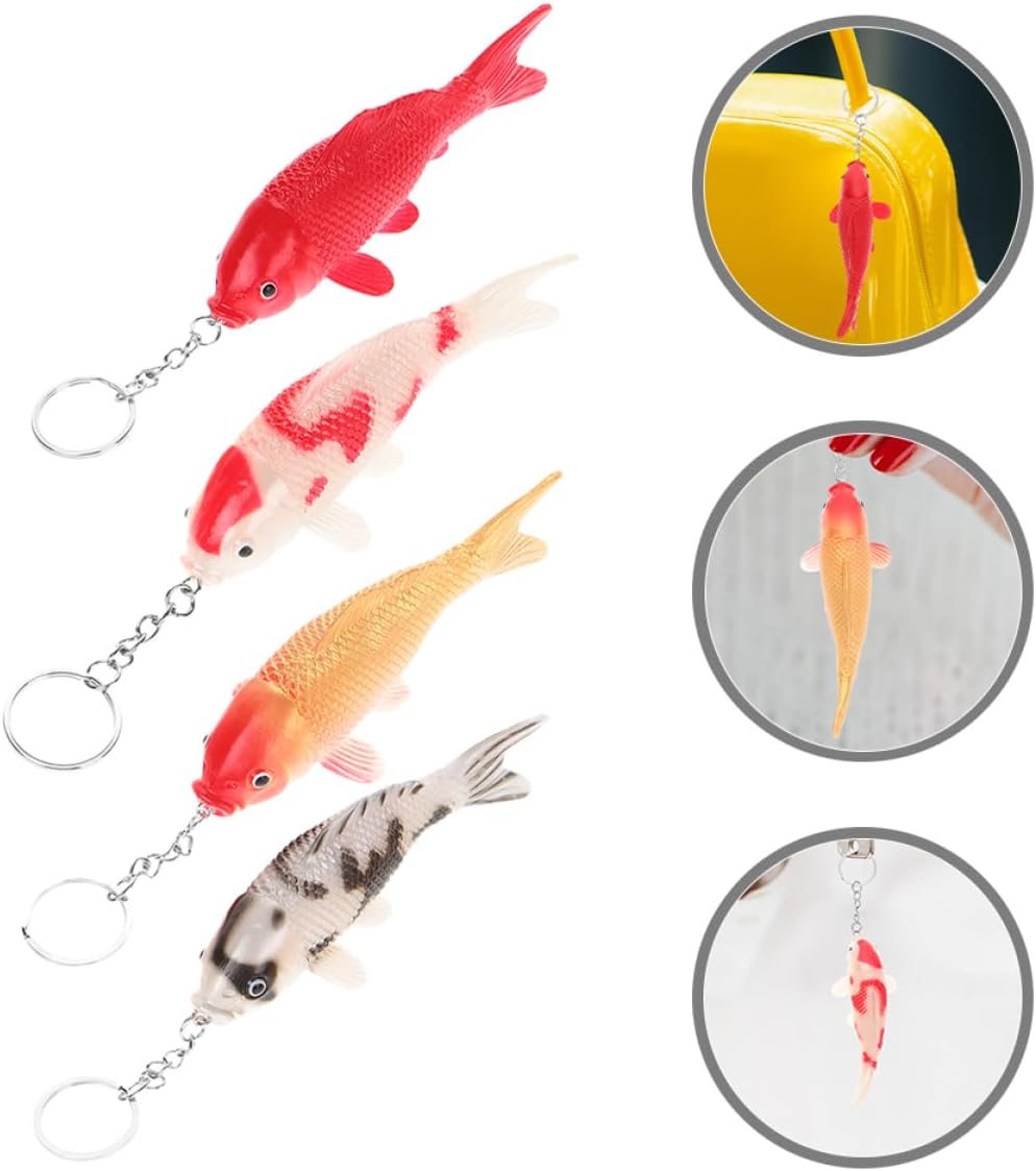 8pcs Adorable Animal Fish Keychain for Boys and Girls