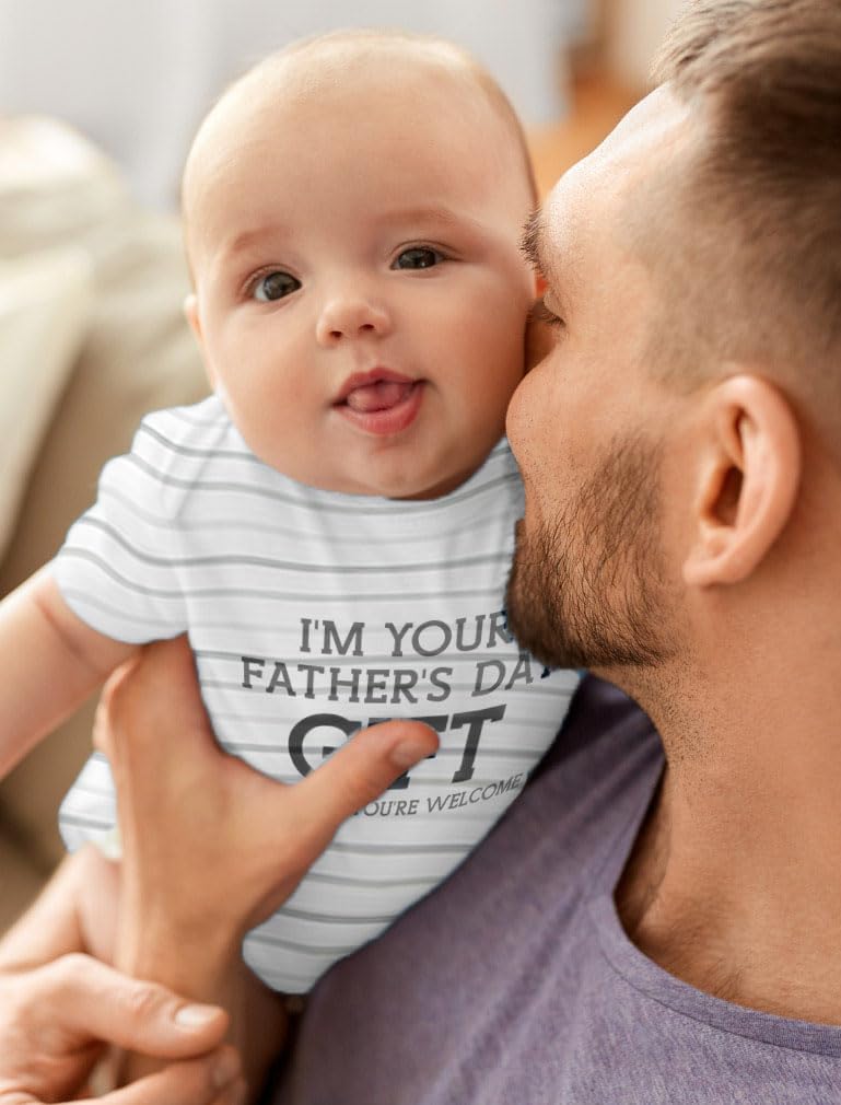 Tstars Funny Fathers Day Bodysuit for Newborn Boy or Girl