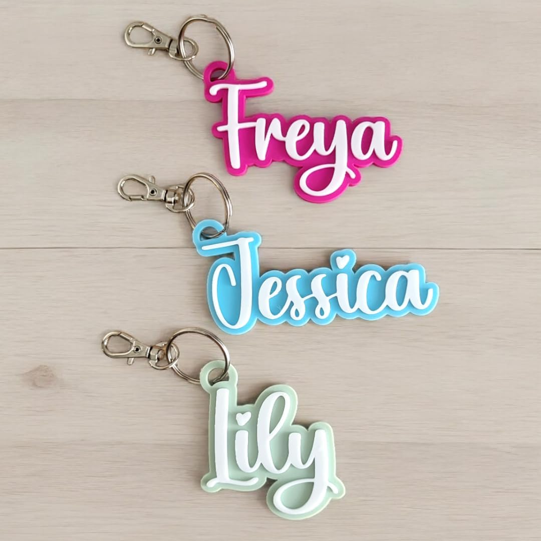 Custom Keychain with Clip and Split Ring