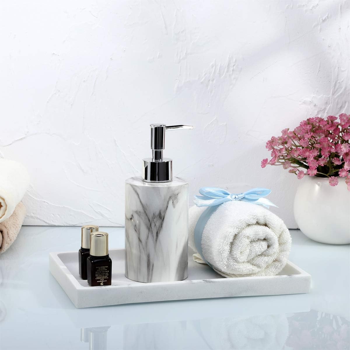 Emibele Gravel White Resin Jewelry Tray Organizer