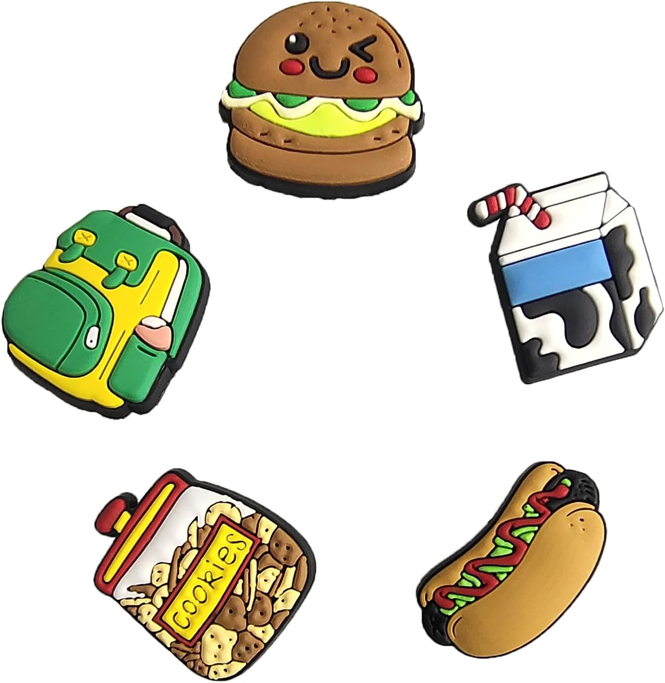 UNISKY 35-100Pcs Random Cartoon Shoe Charms for Boys