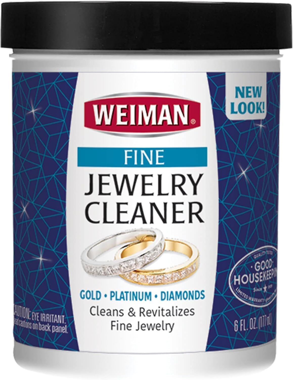 Weiman Fine Jewelry Cleaner Liquid with Brush 6 Oz 1