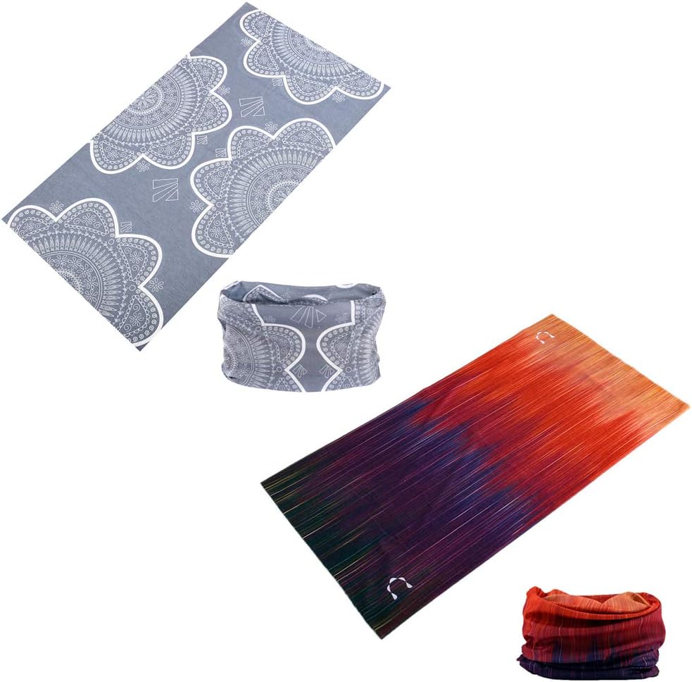 Zupro 6PCS Multi-Functional Headband Scarf Bandana for Men Women
