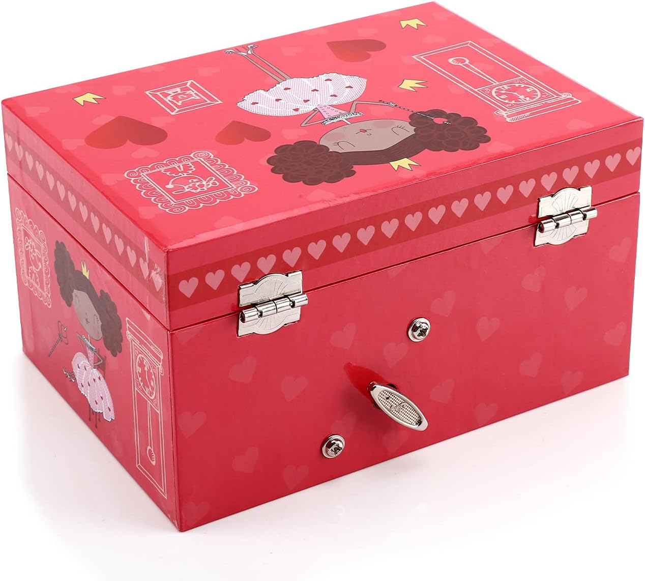 Musical Jewelry Box for Kids with Spinning Princess