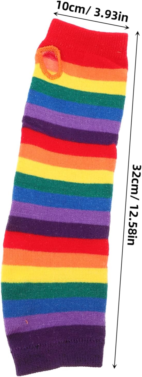 Rainbow Arm Warmers for Women Girls Boys