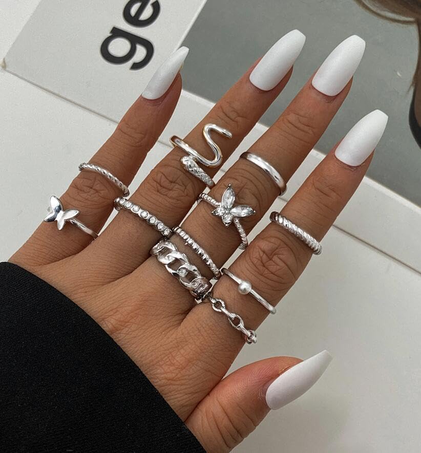 iF YOU 30 Pcs Gold Knuckle Rings Set for Women