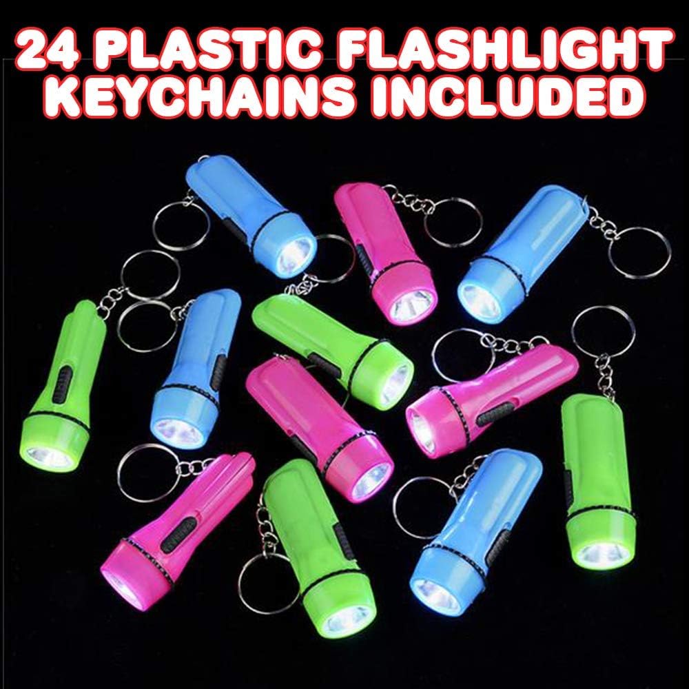 ArtCreativity Flashlight Keychains Pack of 24