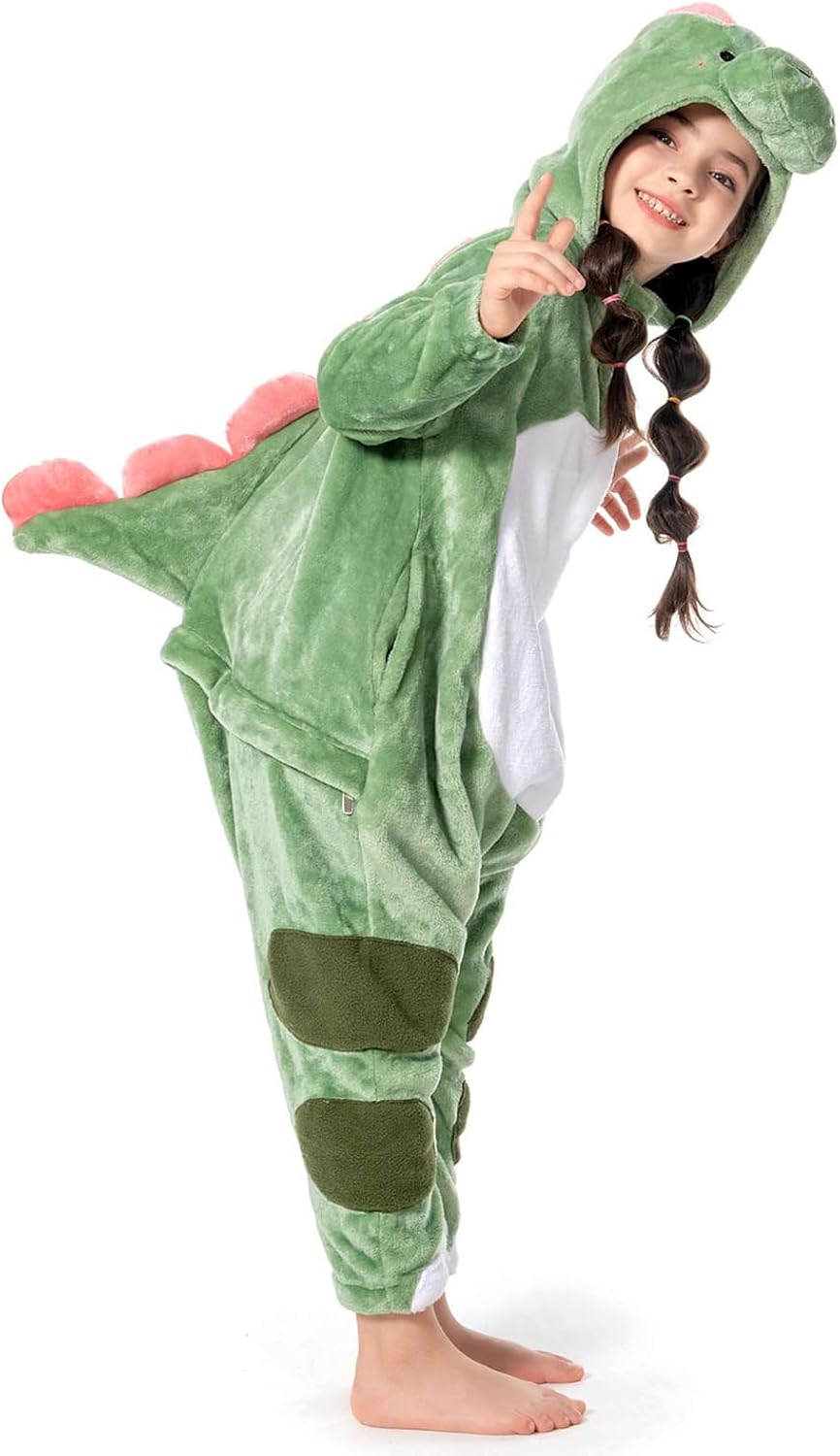 OLAOLA Kids Animal Onesie Unisex Plush Cosplay Pajamas