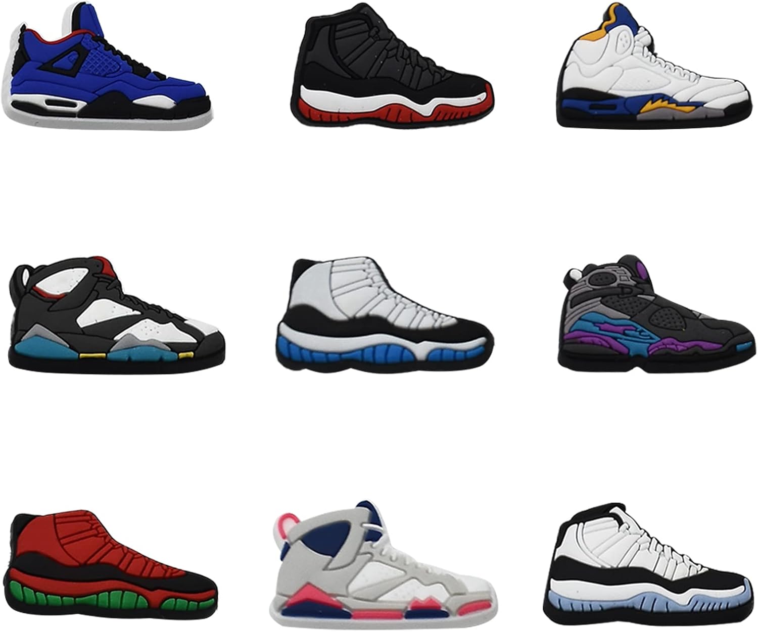 23PCS Basketball Shoe Charms Set for Kids and Teens