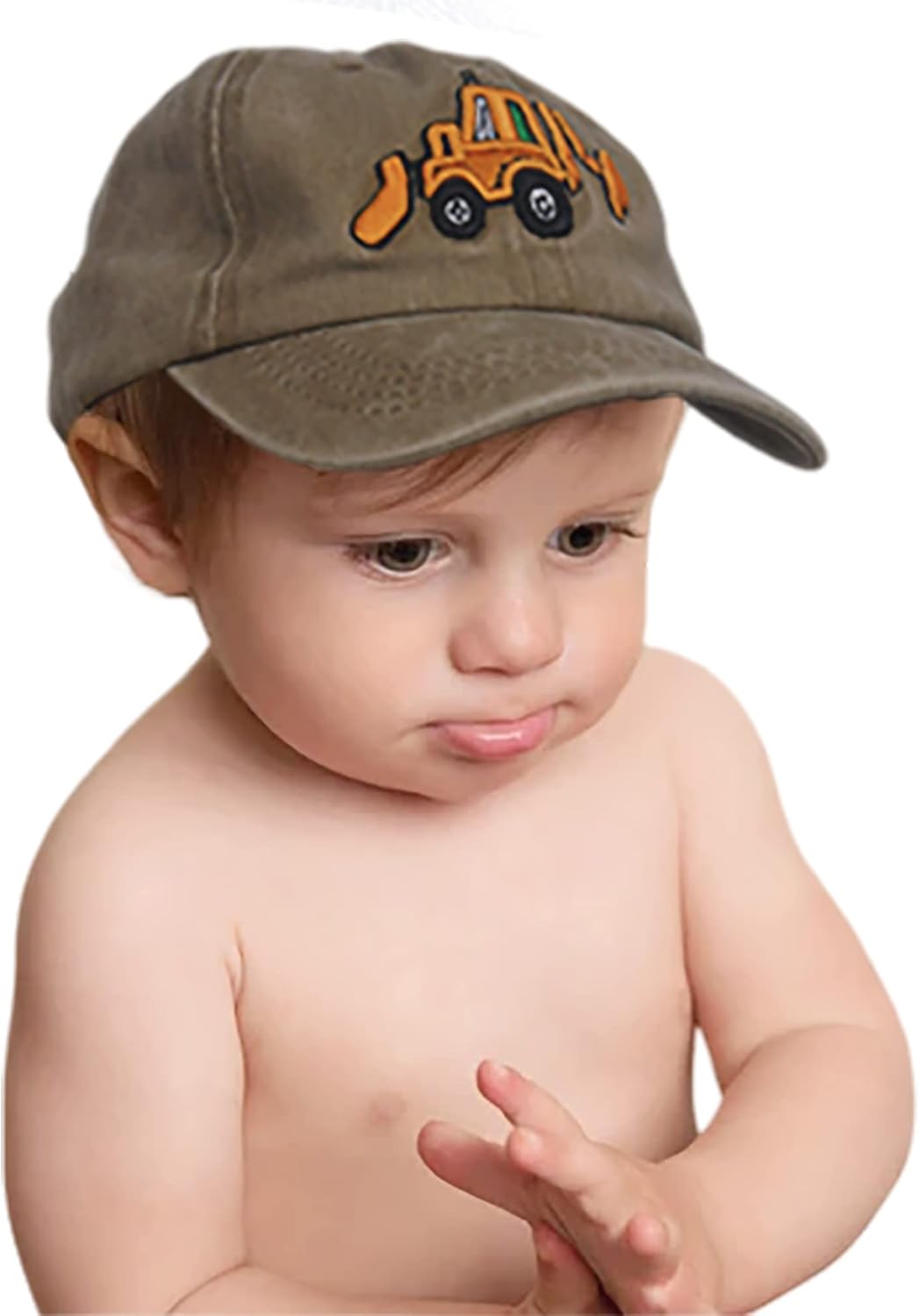 Excavator Toddler Baseball Cap for Boys Age 2-8