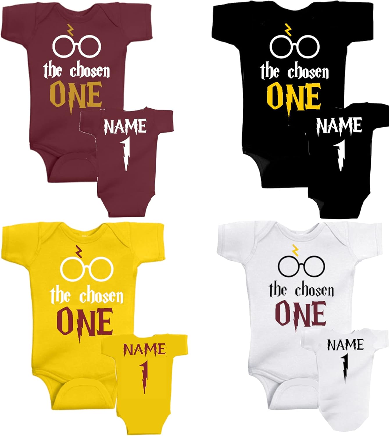 Wizard Themed Chosen One Birthday Bodysuit Shirt