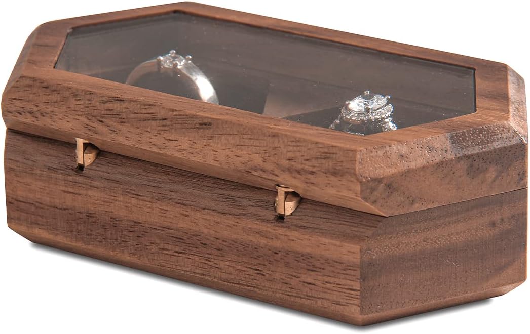 Wislist Double Ring Box for Wedding Ceremony