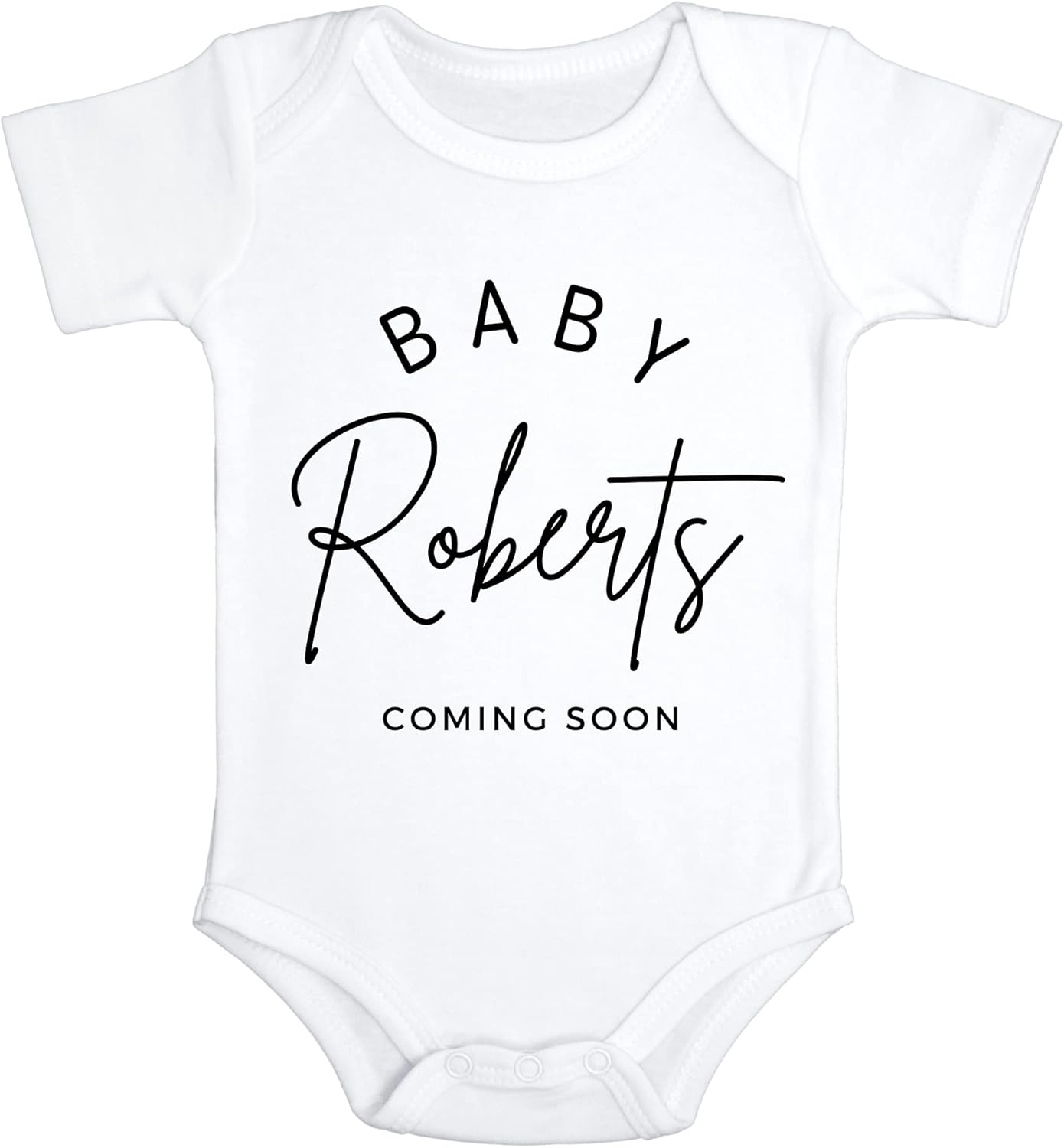 Custom Baby Pregnancy Announcement Bodysuit 1