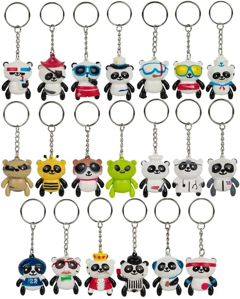 15 Inch Collectible Panda Keychains 20 Pack