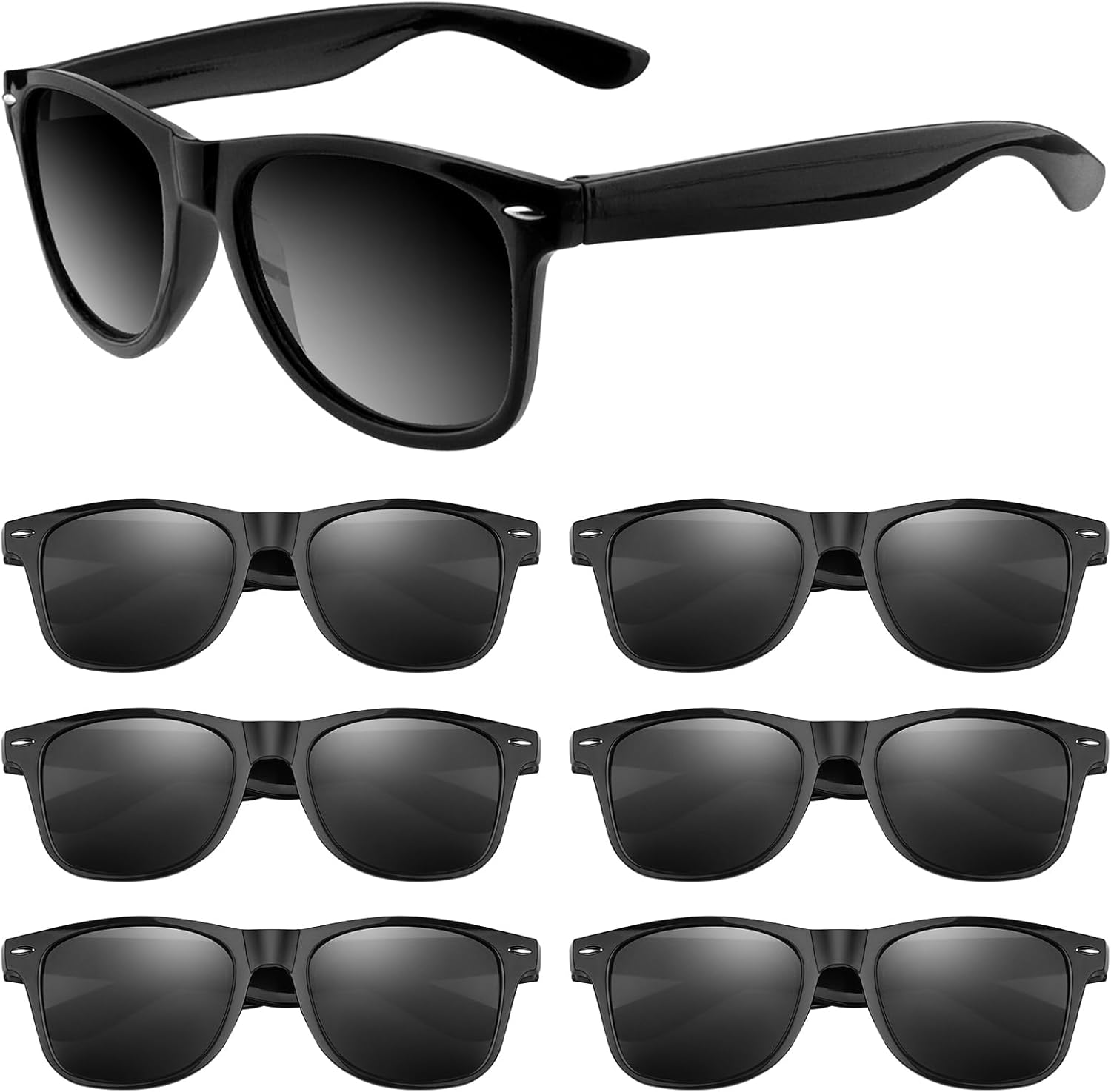 ASTARON Black Sunglasses Bulk 6 12 24 48 Pack
