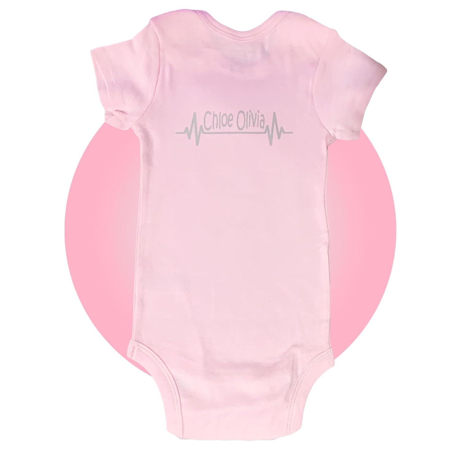 Personalized Heart Warrior Baby CHD Onesies - Pink - Unisex 100 Cotton
