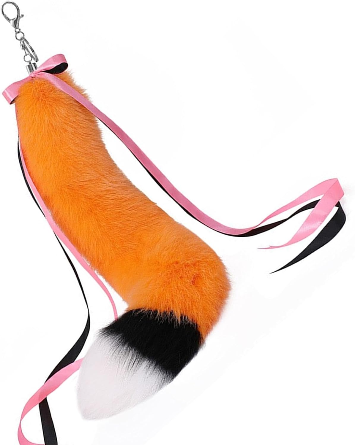 Ribbon Plush Tail Keychain Pendant For Men And Women