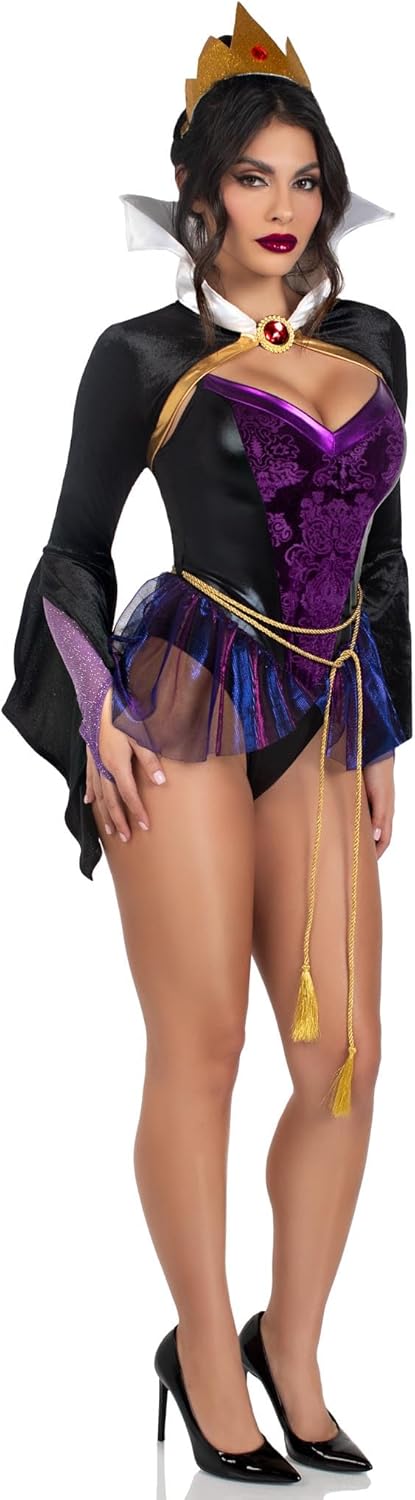 Leg Avenue Women 4 Pc Poison Apple Queen Costume