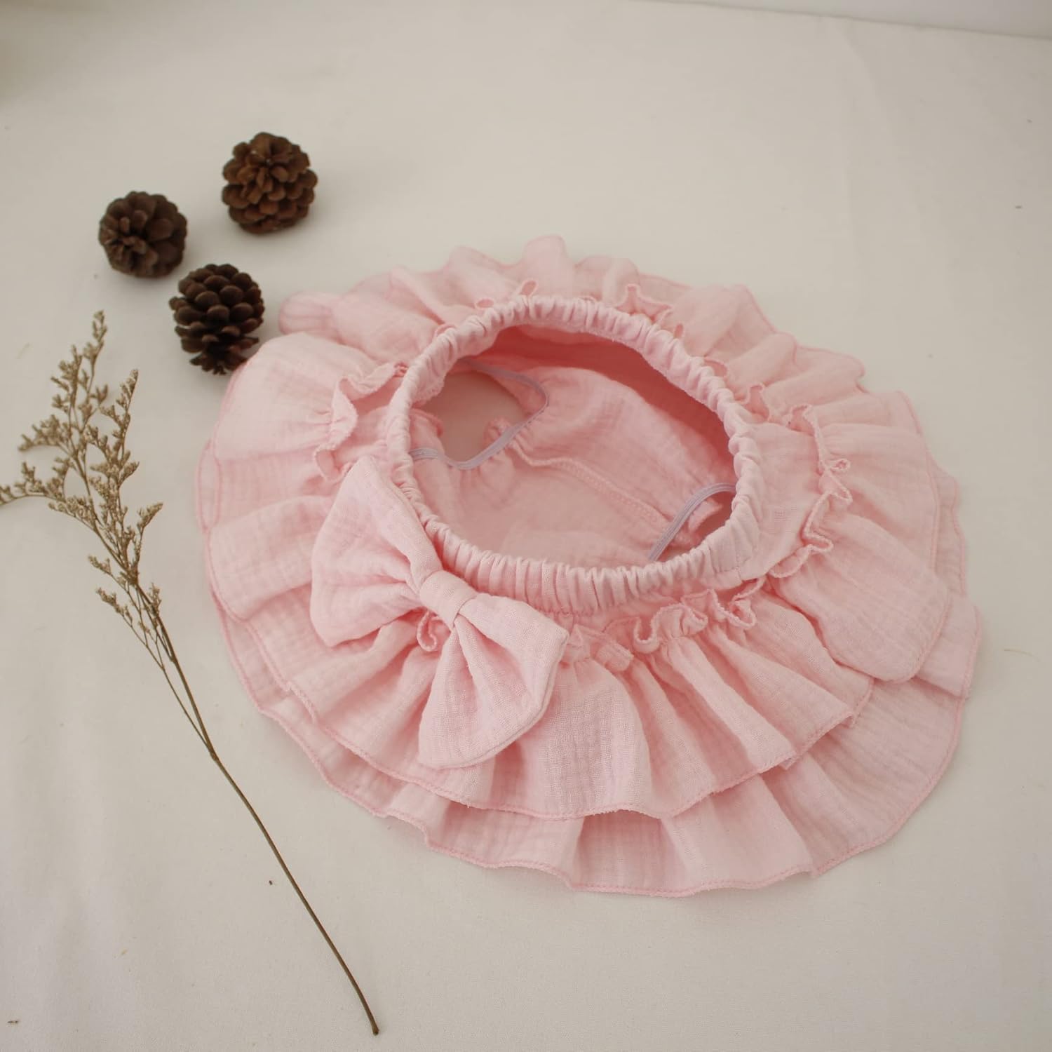 Newborn Baby Girl Cotton Skirt with Built-in Shorts and Bows