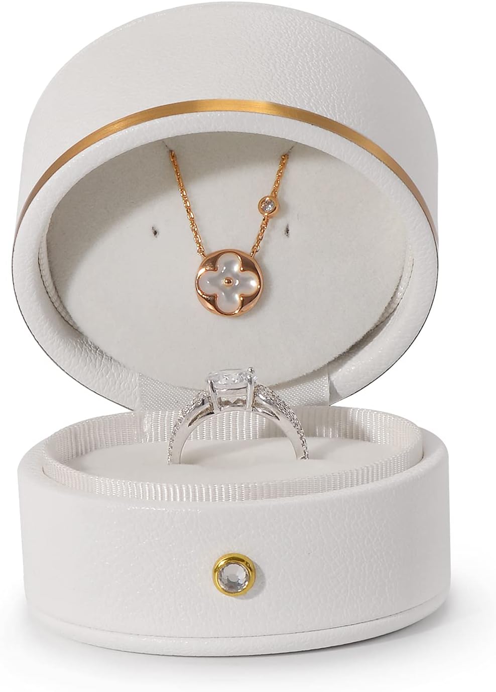 Oirlv Leather Ring Box for Jewelry and Engagement Proposal