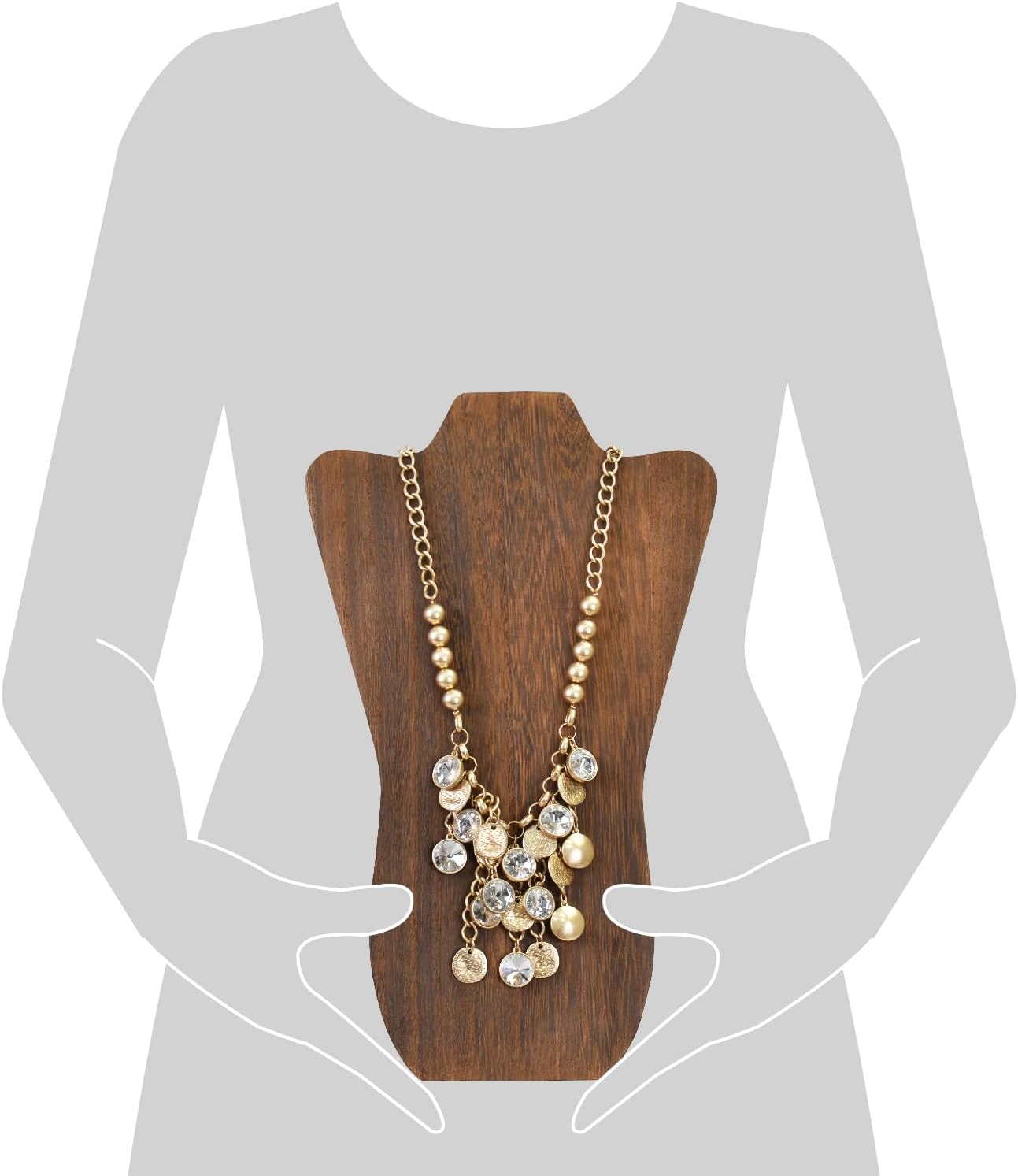 MOOCA Foldable Wooden Easel for Necklaces 1