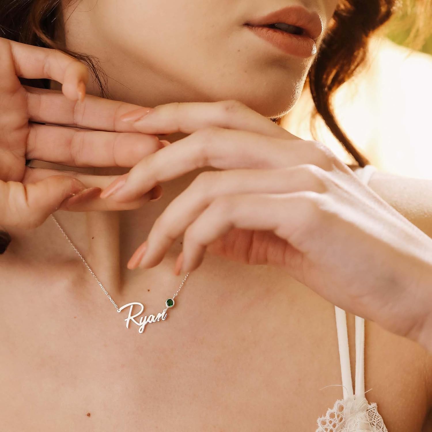 Custom Name Necklace Personalized 925 Sterling Silver