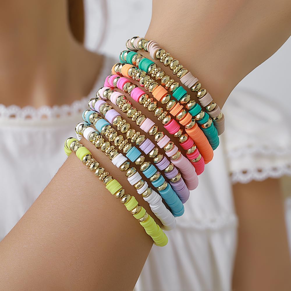 Boho Stackable Beads Bracelets for Women Surfer Style