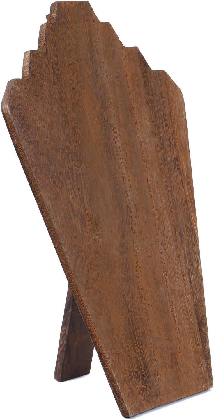 Ikee Design 2 Pcs Lightweight Wooden Necklace Display