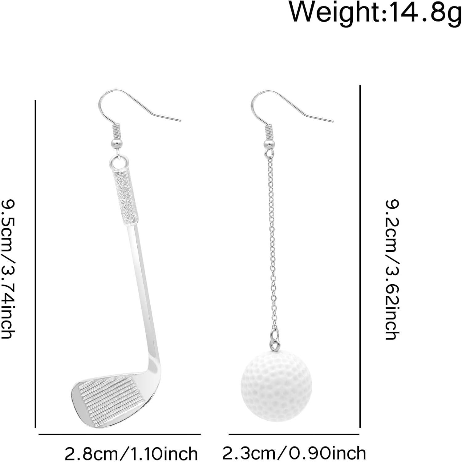 Funny Sport Ball Dangle Earrings for Women