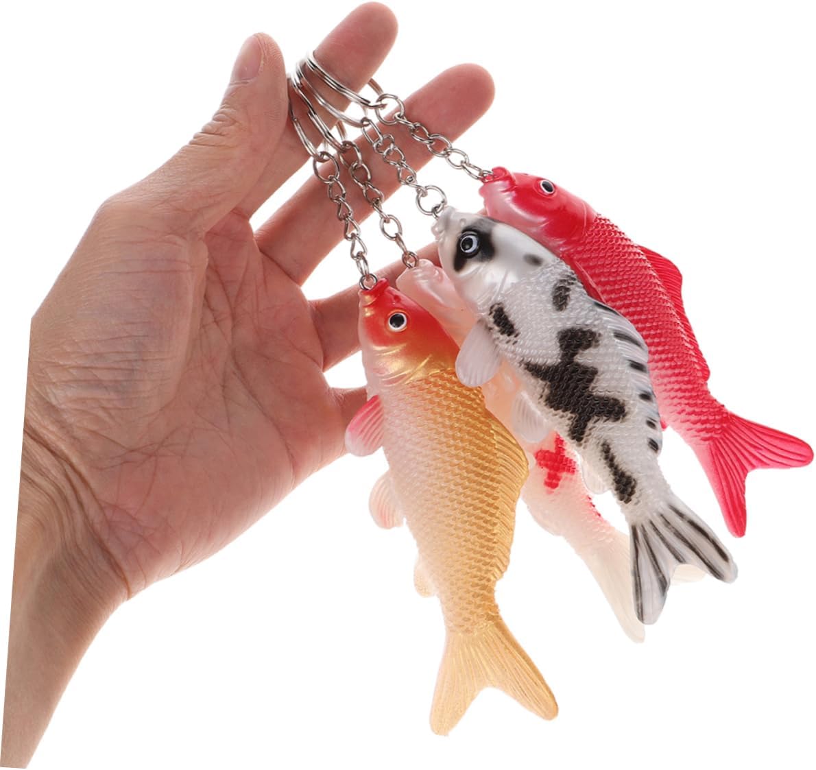 Healifty 8pcs Cute Fish Keychain for Boys and Girls
