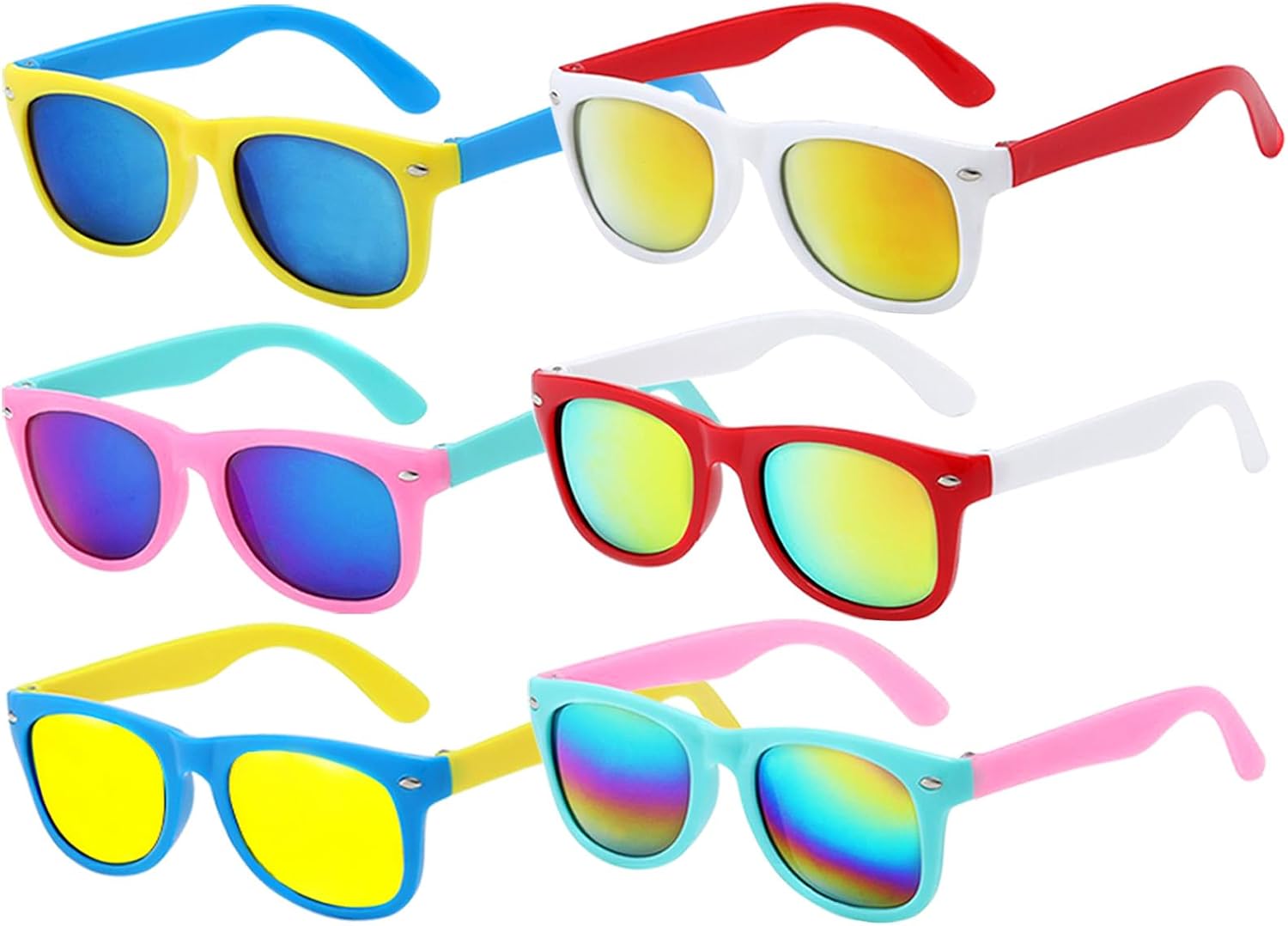 GoodUping 6 Pack Kids Sunglasses with UV Protection