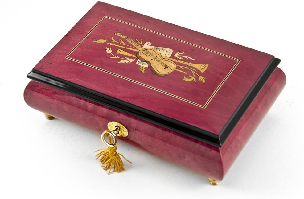 Radiant 18 Note Musical Jewelry Box with Candle in The Wind