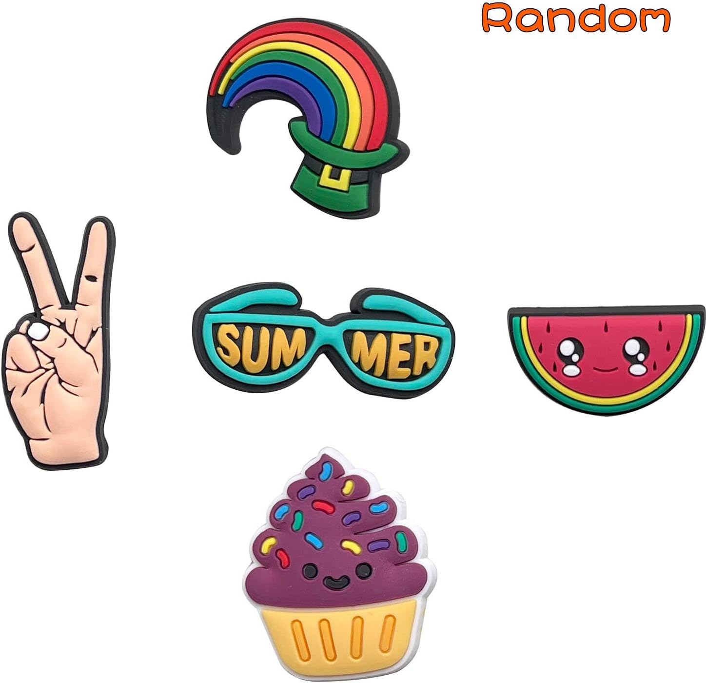YAZO 30 50 100 Pcs Random Shoe Charms for Party Gifts