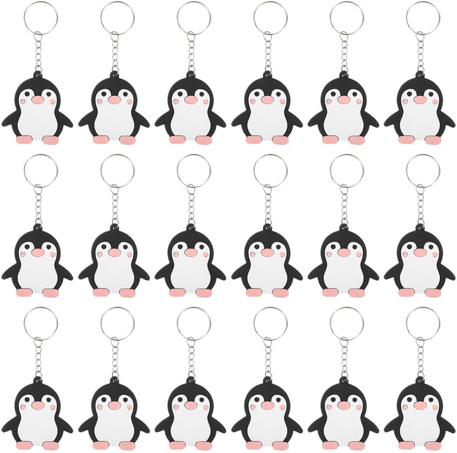 LOGOFUN 40PCS Adorable Penguin Keychains