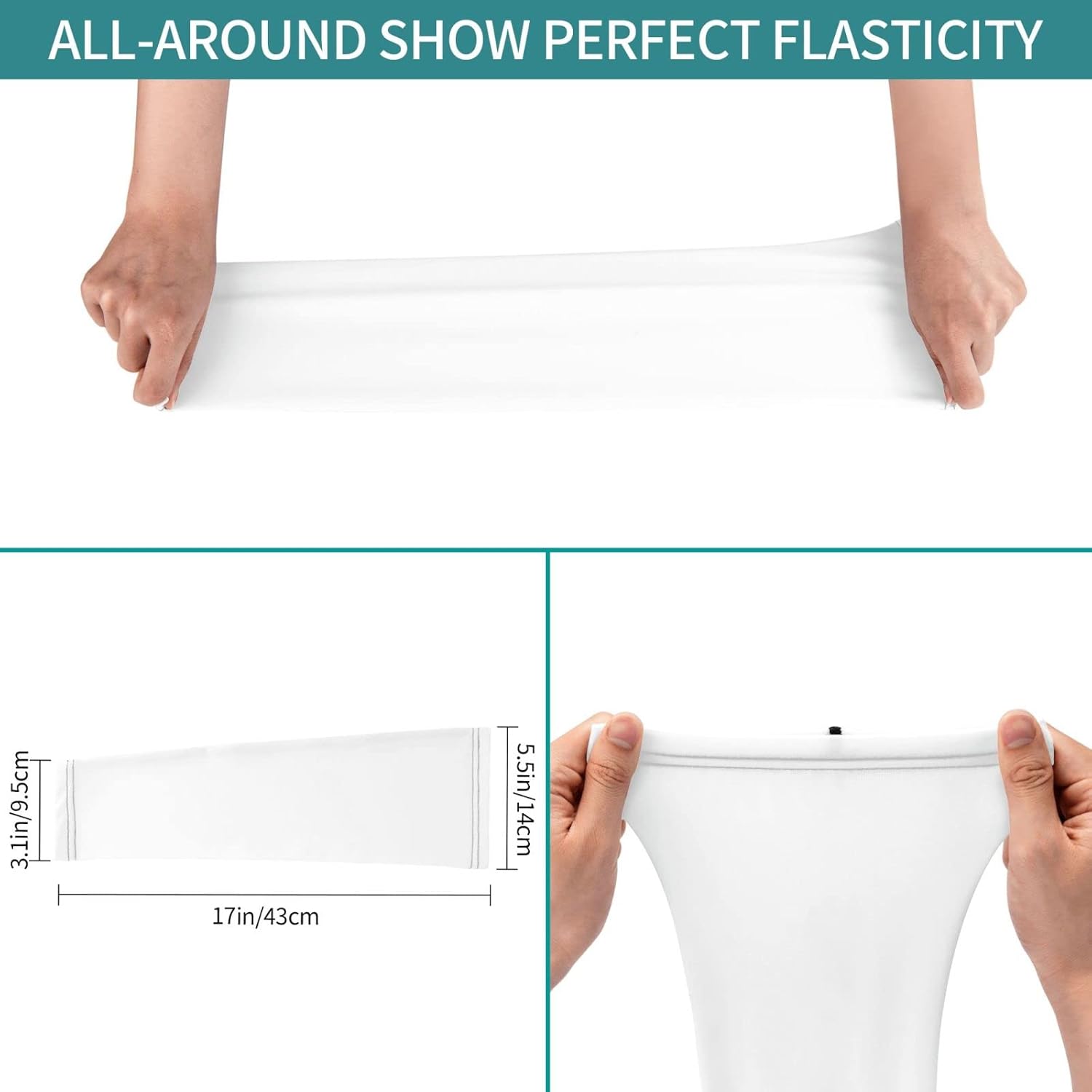 Men Women Cooling Compression Arm Sleeves for Sun Protection