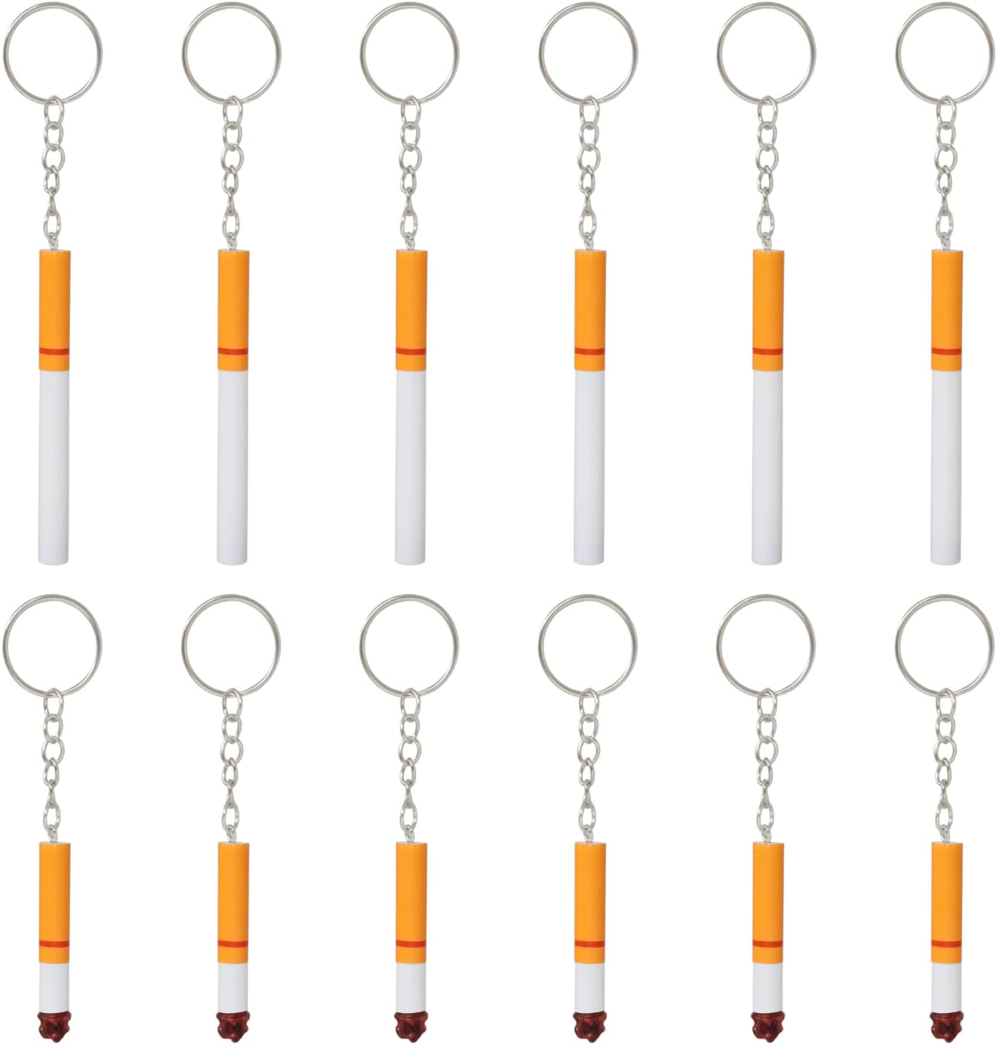 Honbay 12pcs Funny 3D Resin Cigarette Keychains