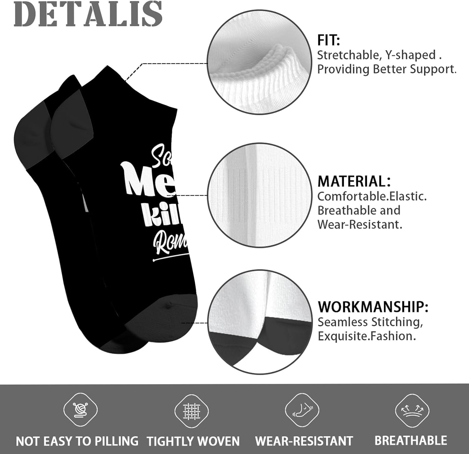 Funny Boys Ankle Socks With Cool Design