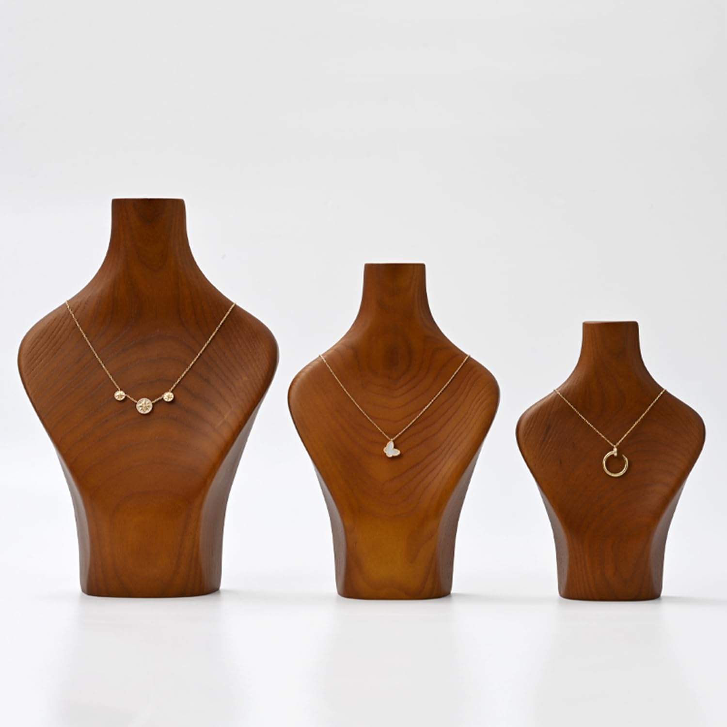 Woodten Solid Wood Jewelry Display Stand for Necklaces