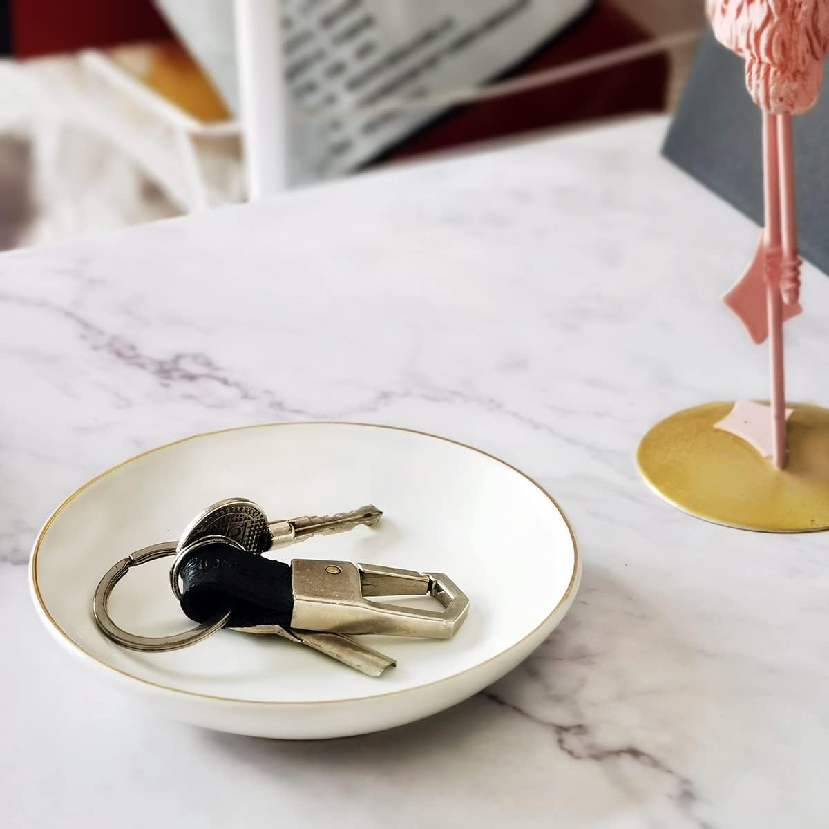 475 Inch Ceramic Jewelry Tray White